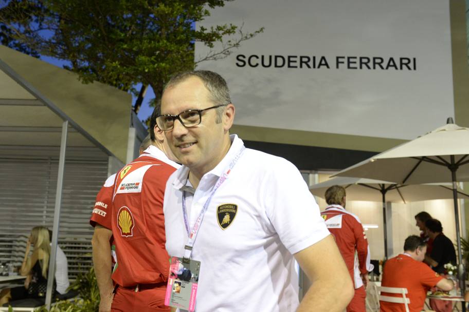 Rimpatriata per Stefano Domenicali, attuale ad Lamborghini ed ex team principal Ferrari tra gli ospiti vip. Colombo